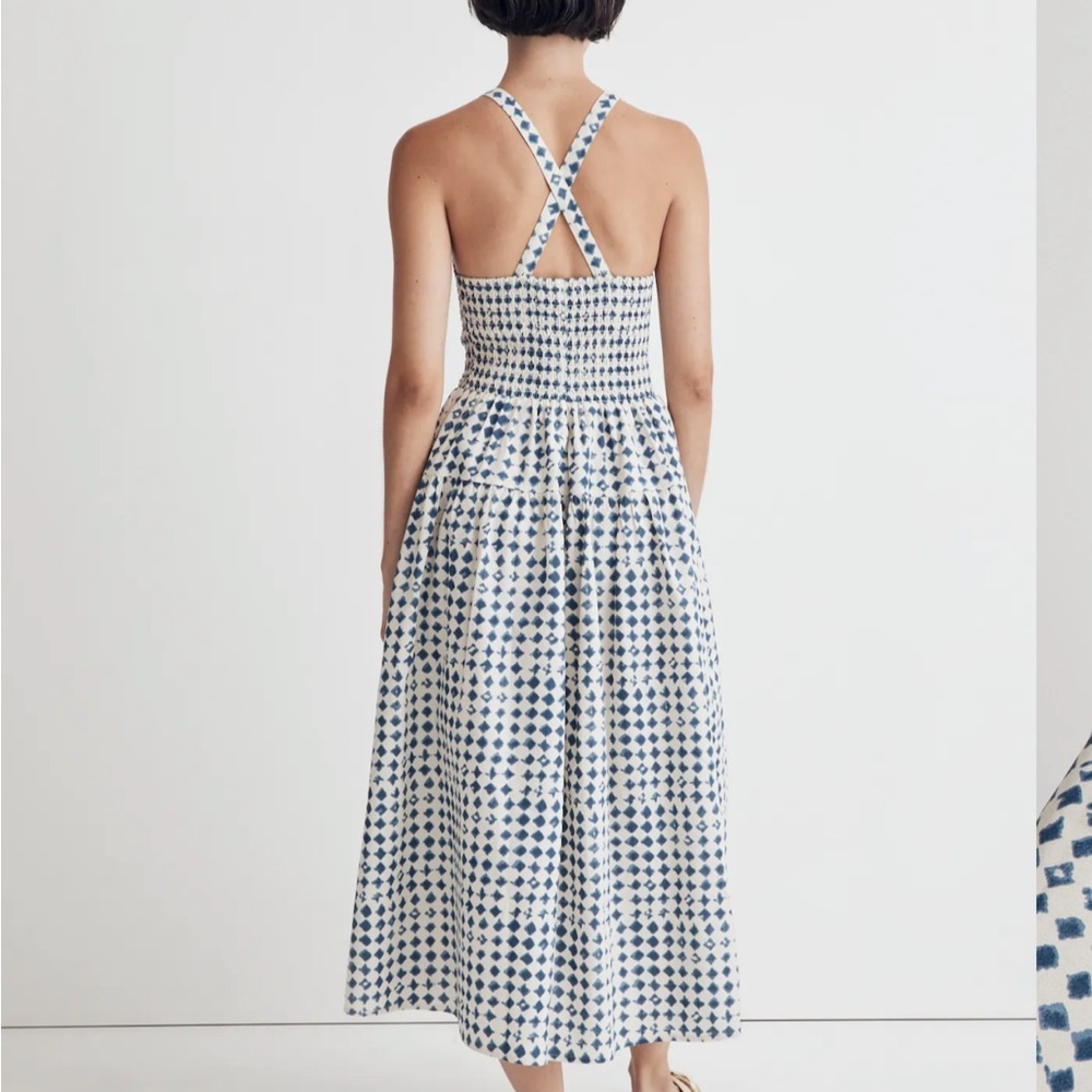 Shibori Halter Tiered Midi Dress - Picture 3 of 7